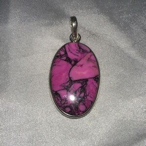 Fuchsia TQ Pendant Sterling Silver 925